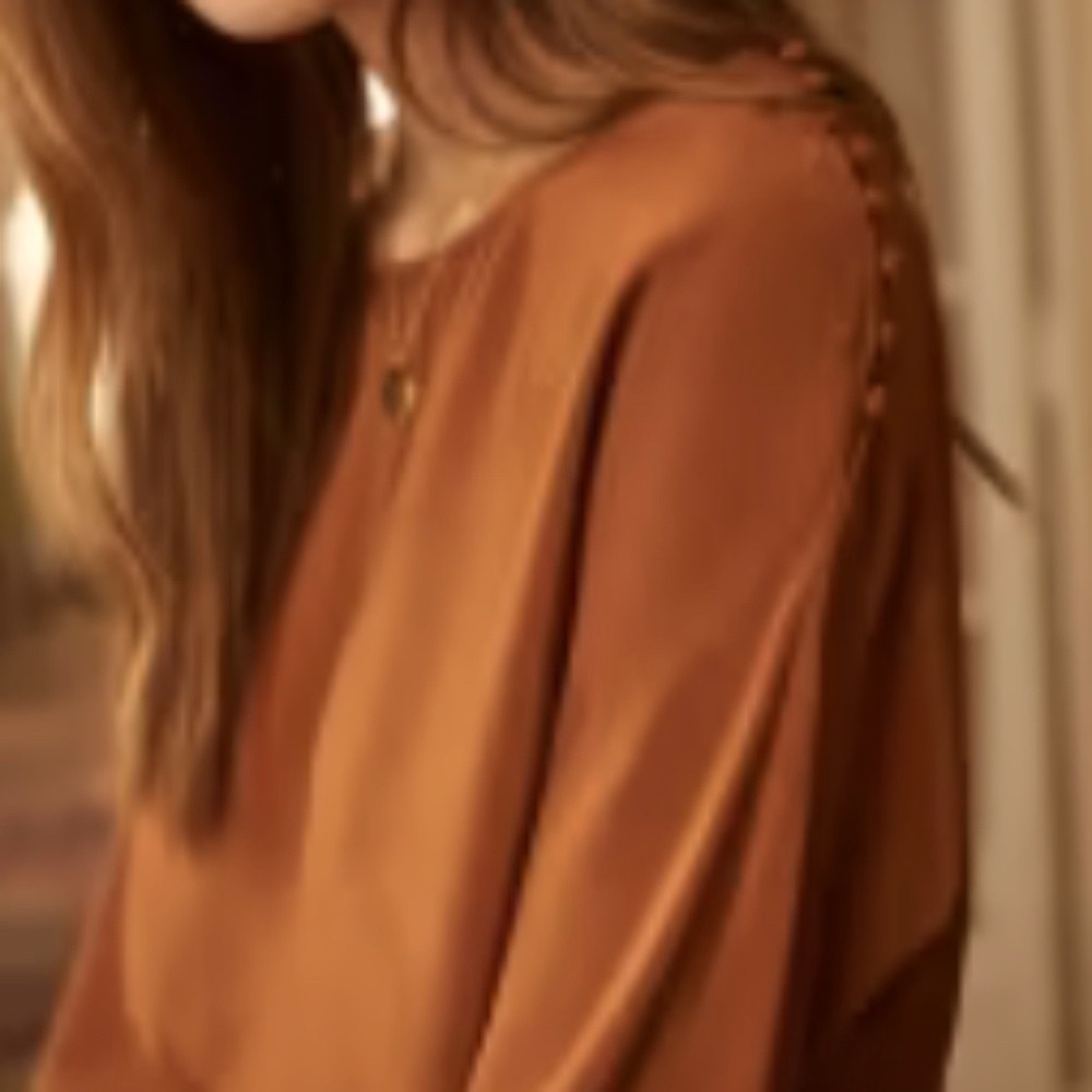 Sezane Blouse Emy - size 36 caramel